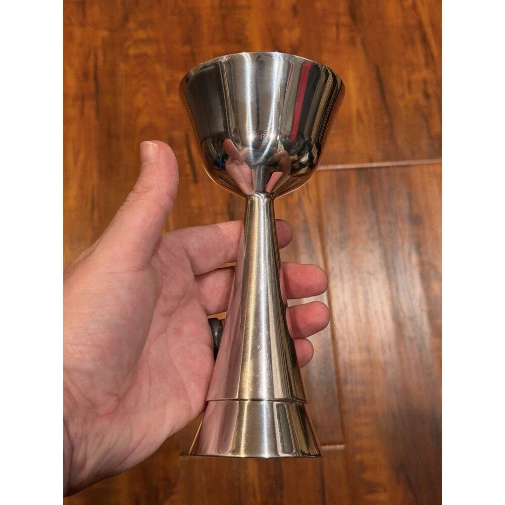 Vintage 2003 Nambe Marilyn Davidson 6250 Silver-Tone Metal Kiddush Cup